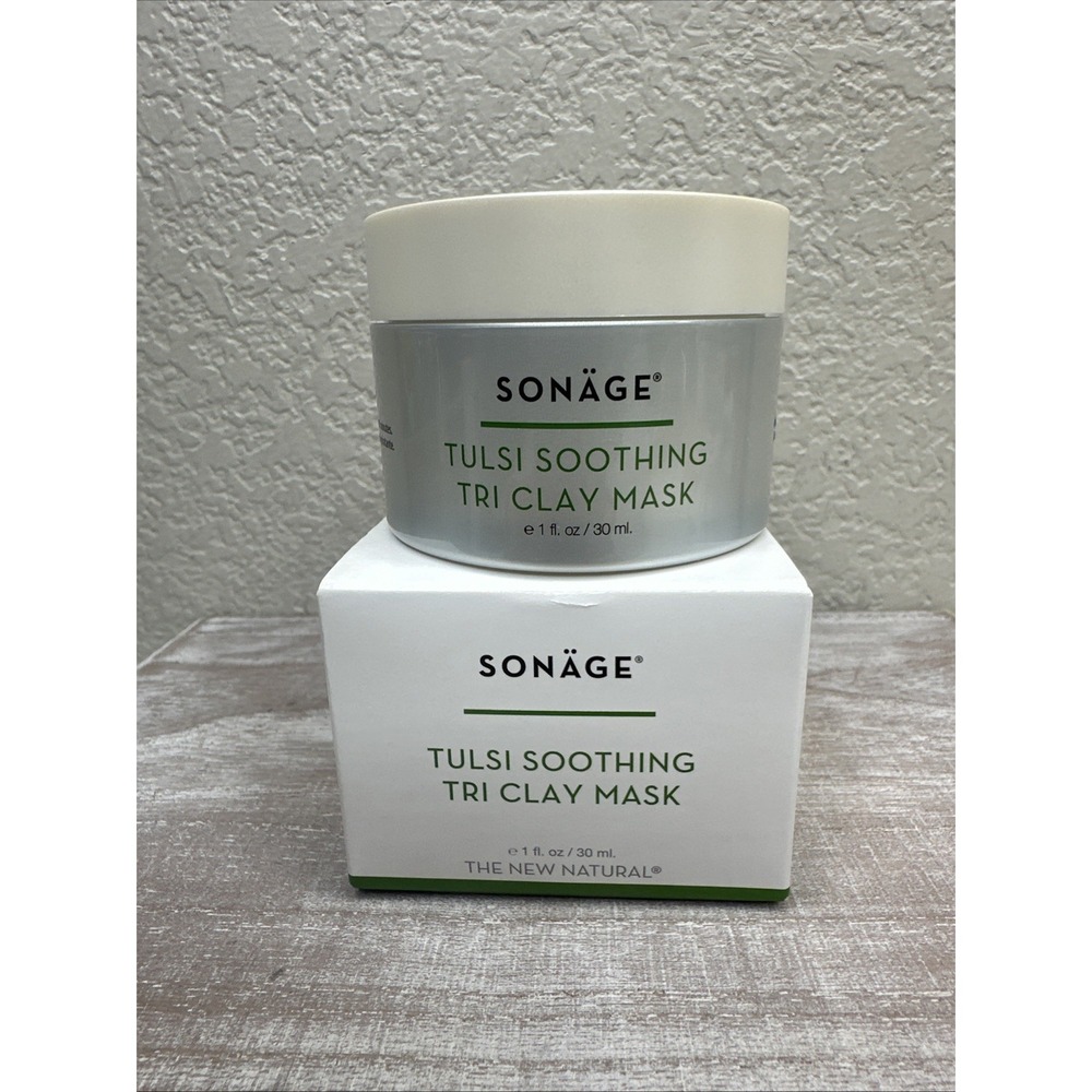 $16 🌙 Sonage Tulsi Soothing Tri Clay Mask 1 oz NEW‎